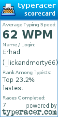 Scorecard for user _lickandmorty66
