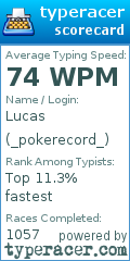 Scorecard for user _pokerecord_