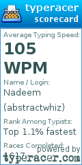 Scorecard for user abstractwhiz