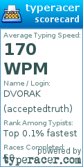 Scorecard for user acceptedtruth