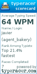 Scorecard for user agent_bakery