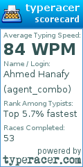 Scorecard for user agent_combo