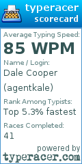 Scorecard for user agentkale