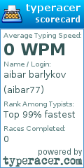 Scorecard for user aibar77