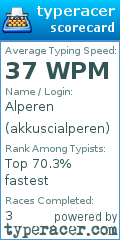 Scorecard for user akkuscialperen