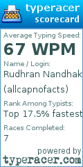 Scorecard for user allcapnofacts