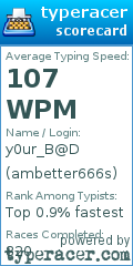 Scorecard for user ambetter666s