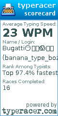 Scorecard for user banana_type_bozos2035