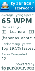 Scorecard for user bananas_about_typing