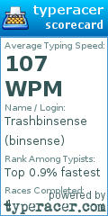 Scorecard for user binsense