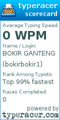 Scorecard for user bokirbokir1