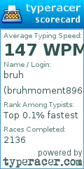 Scorecard for user bruhmoment8964
