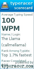 Scorecard for user callmellama