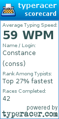 Scorecard for user conss