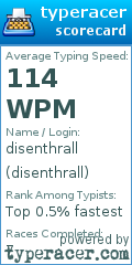 Scorecard for user disenthrall