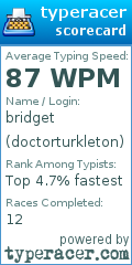 Scorecard for user doctorturkleton