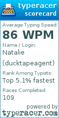 Scorecard for user ducktapeagent