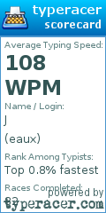 Scorecard for user eaux