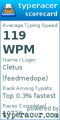 Scorecard for user feedmedope