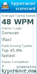 Scorecard for user flas