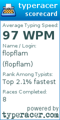 Scorecard for user flopflam
