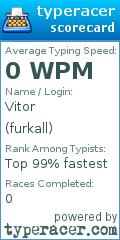 Scorecard for user furkall