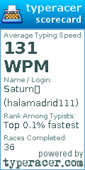 Scorecard for user halamadrid111