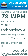Scorecard for user halocombat55
