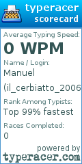 Scorecard for user il_cerbiatto_2006