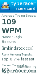Scorecard for user imkindatoxiccx