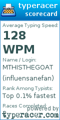 Scorecard for user influensanefan
