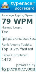 Scorecard for user jetpackinabackpack