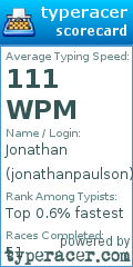 Scorecard for user jonathanpaulson