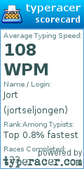 Scorecard for user jortseljongen