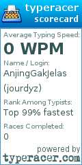 Scorecard for user jourdyz