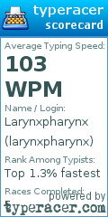 Scorecard for user larynxpharynx