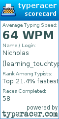 Scorecard for user learning_touchtyping