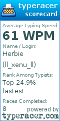 Scorecard for user ll_xenu_ll