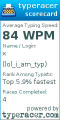 Scorecard for user lol_i_am_typ