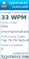 Scorecard for user mechanichaltastatur