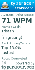Scorecard for user migrating
