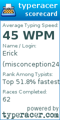 Scorecard for user misconception24