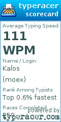 Scorecard for user moex
