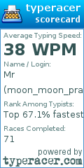 Scorecard for user moon_moon_practice