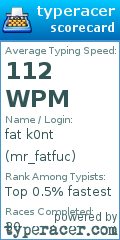 Scorecard for user mr_fatfuc