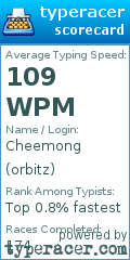 Scorecard for user orbitz