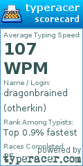 Scorecard for user otherkin