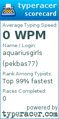 Scorecard for user pekbas77