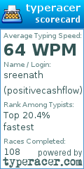 Scorecard for user positivecashflow