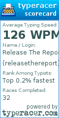 Scorecard for user releasethereport